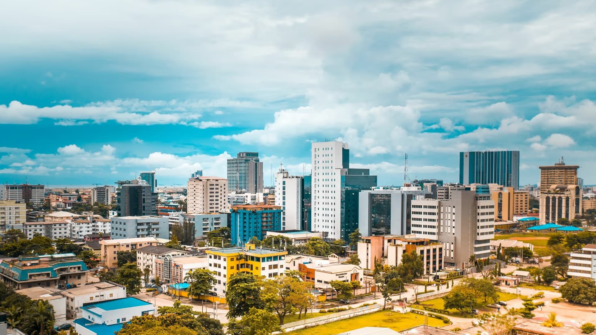 Lagos city skyline