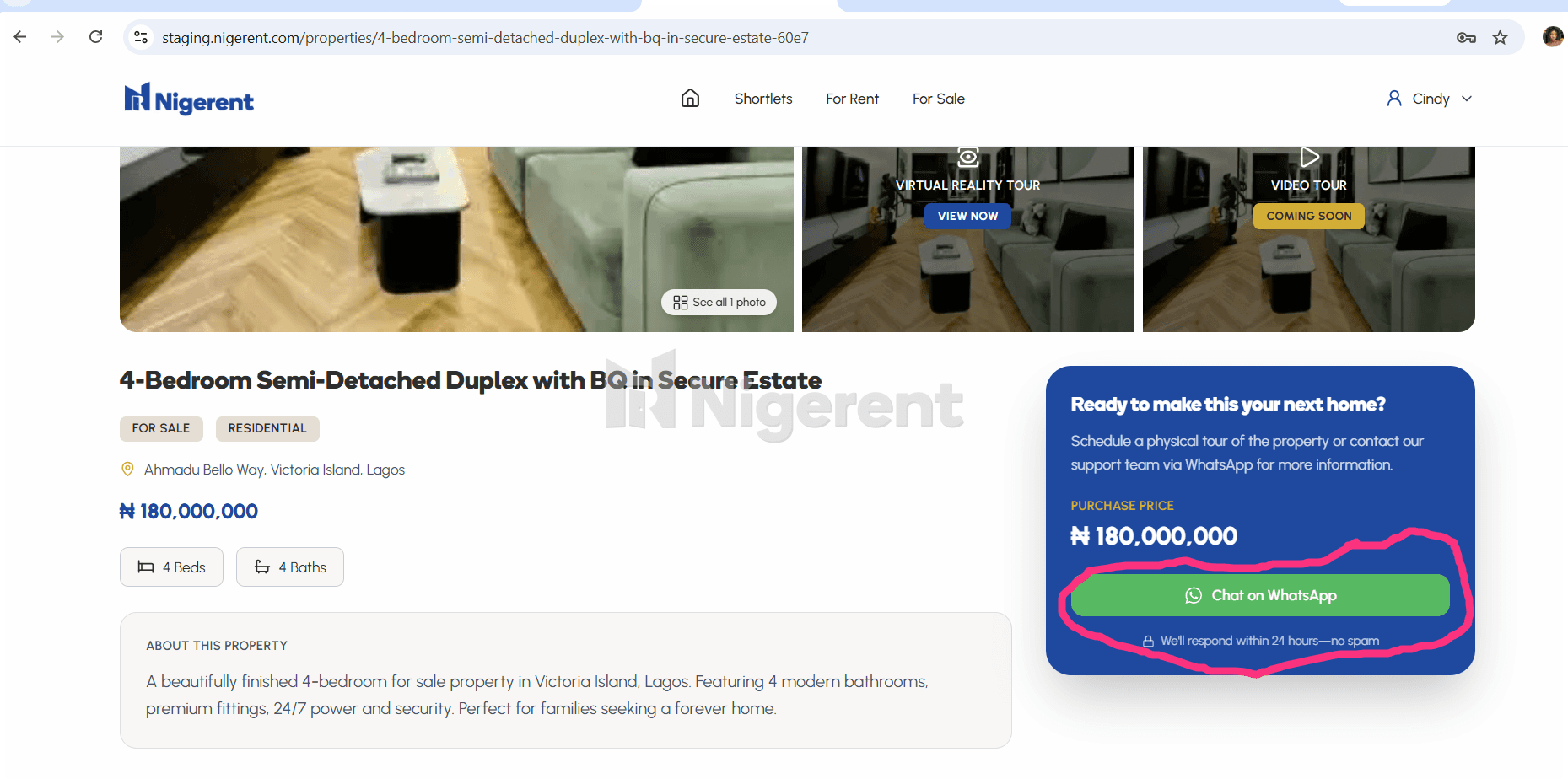 Luxury 2-Bedroom Apartment with Rooftop Pool in Lekki Phase 1